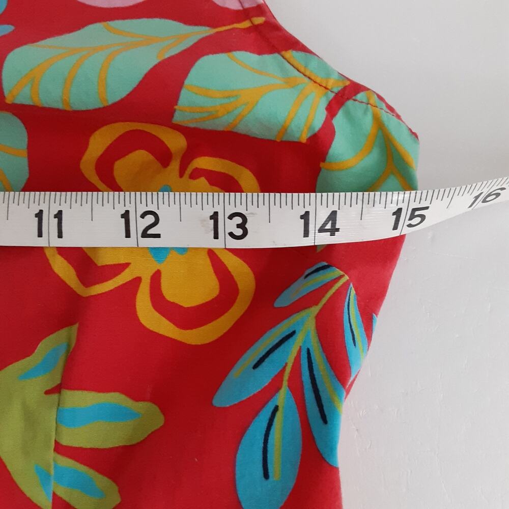 Vintage 90s Shift Dress MOD Floral Quirky Twee Mini Dress 60s Style Mid Century - Picture 7 of 9
